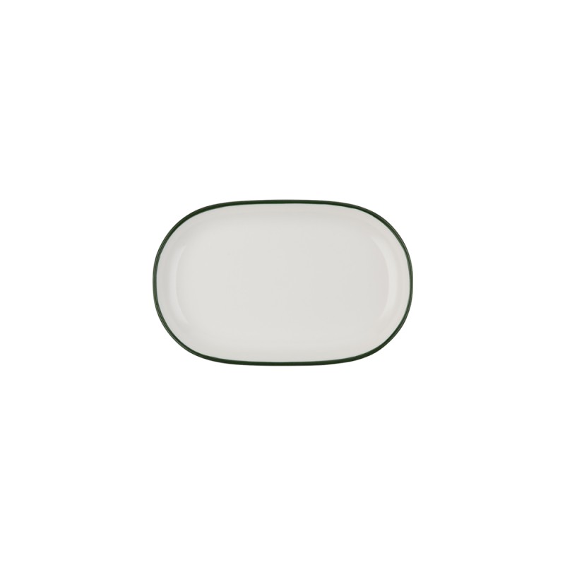 Блюдо овальное 23 см, ID FINE, MODEST зеленый