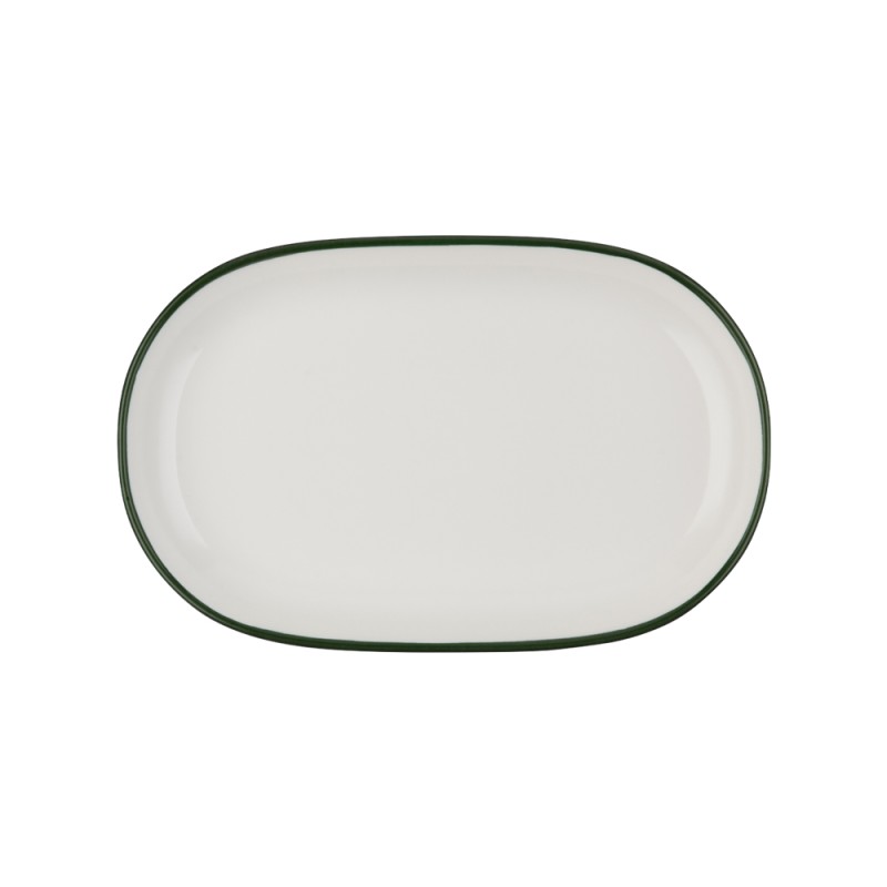 Блюдо овальное 33 см, ID FINE, MODEST зеленый
