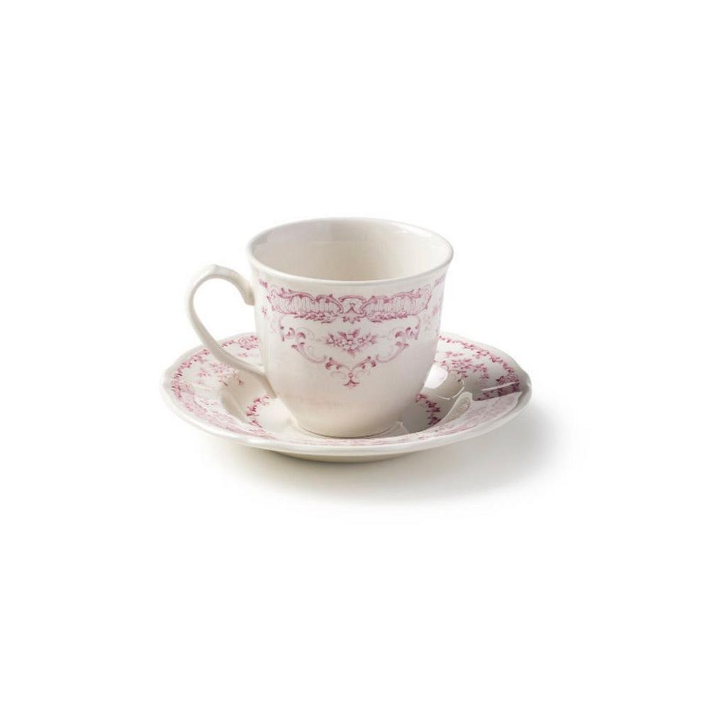 Чайная пара 250 мл с блюдцем 15 см, BITOSSI HOME, Rose Pink