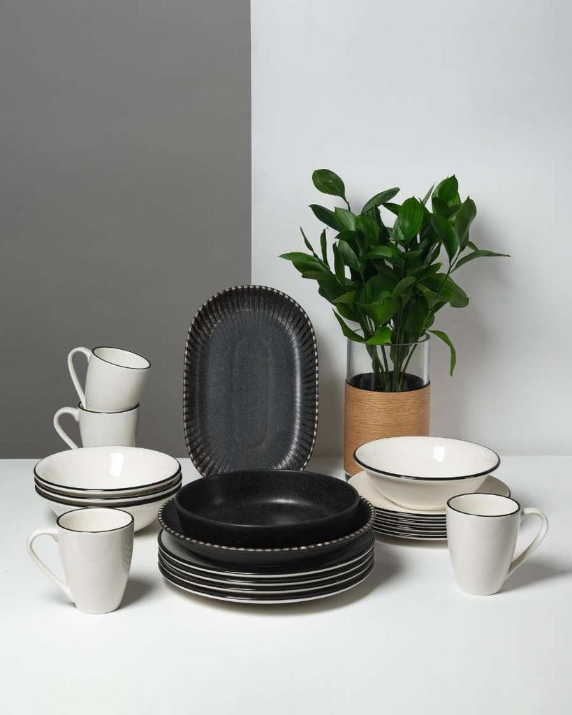 Сервиз ID FINE, микс Modest и Reckless на 4 персоны/19 предметов, Турция