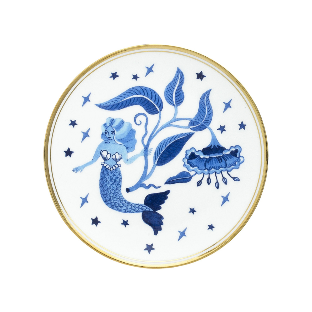 Тарелка плоская 15 см Blue Mermaid, BITOSSI HOME, Fabula / Funky Table