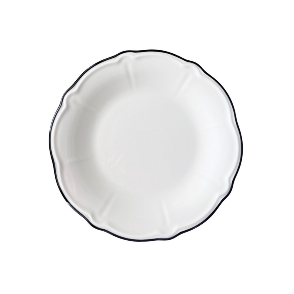 Тарелка плоская 15 см, ID FINE, Line черный