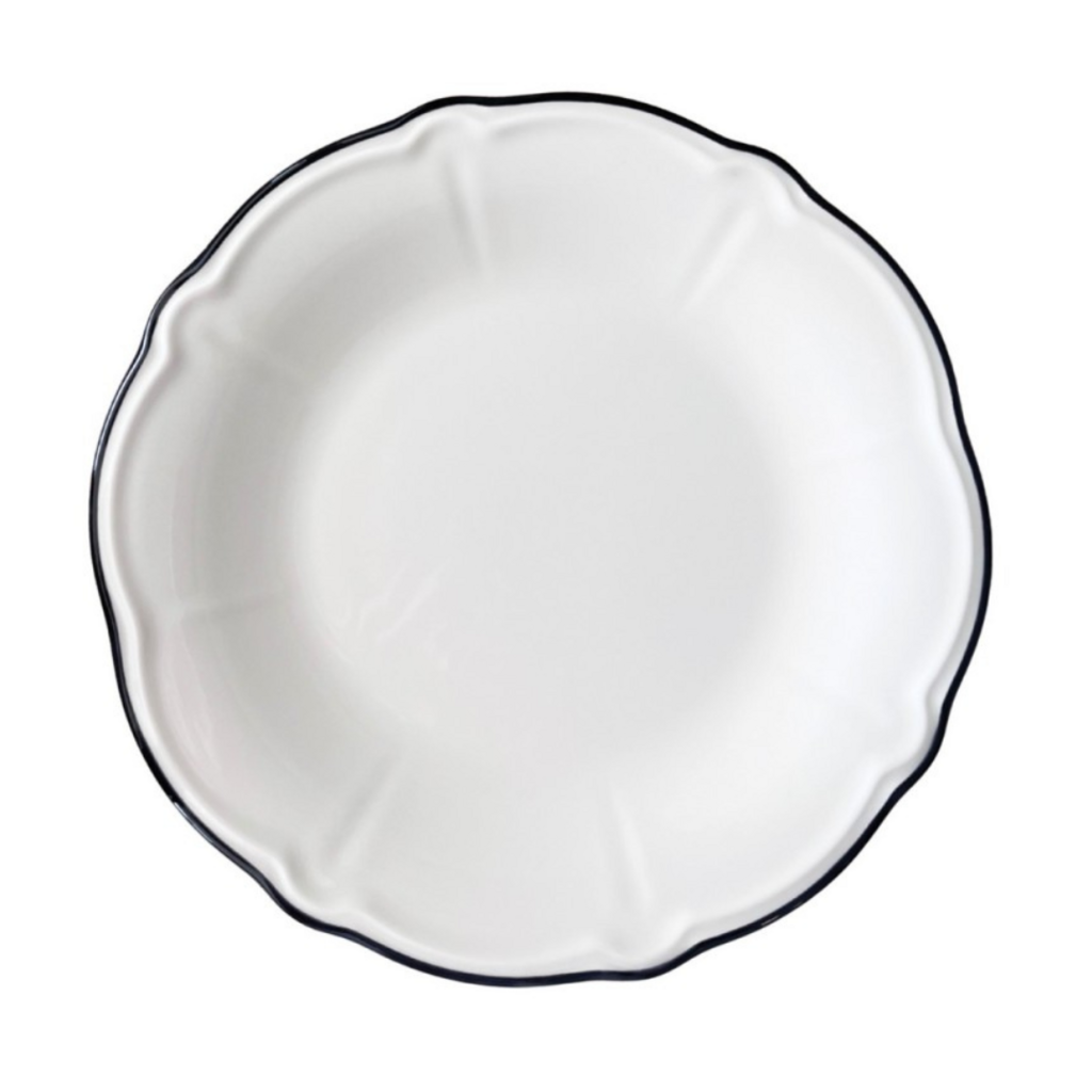 Тарелка плоская 26 см, ID FINE, Line черный