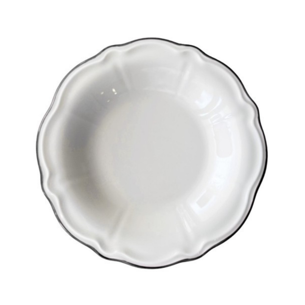 Тарелка глубокая для супа/пасты 22 см (330 мл), ID FINE, Line черный