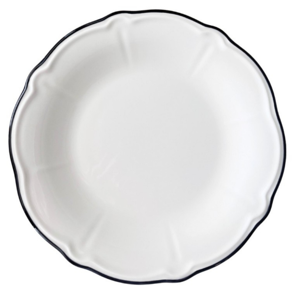 Тарелка плоская 29 см, ID FINE, Line черный