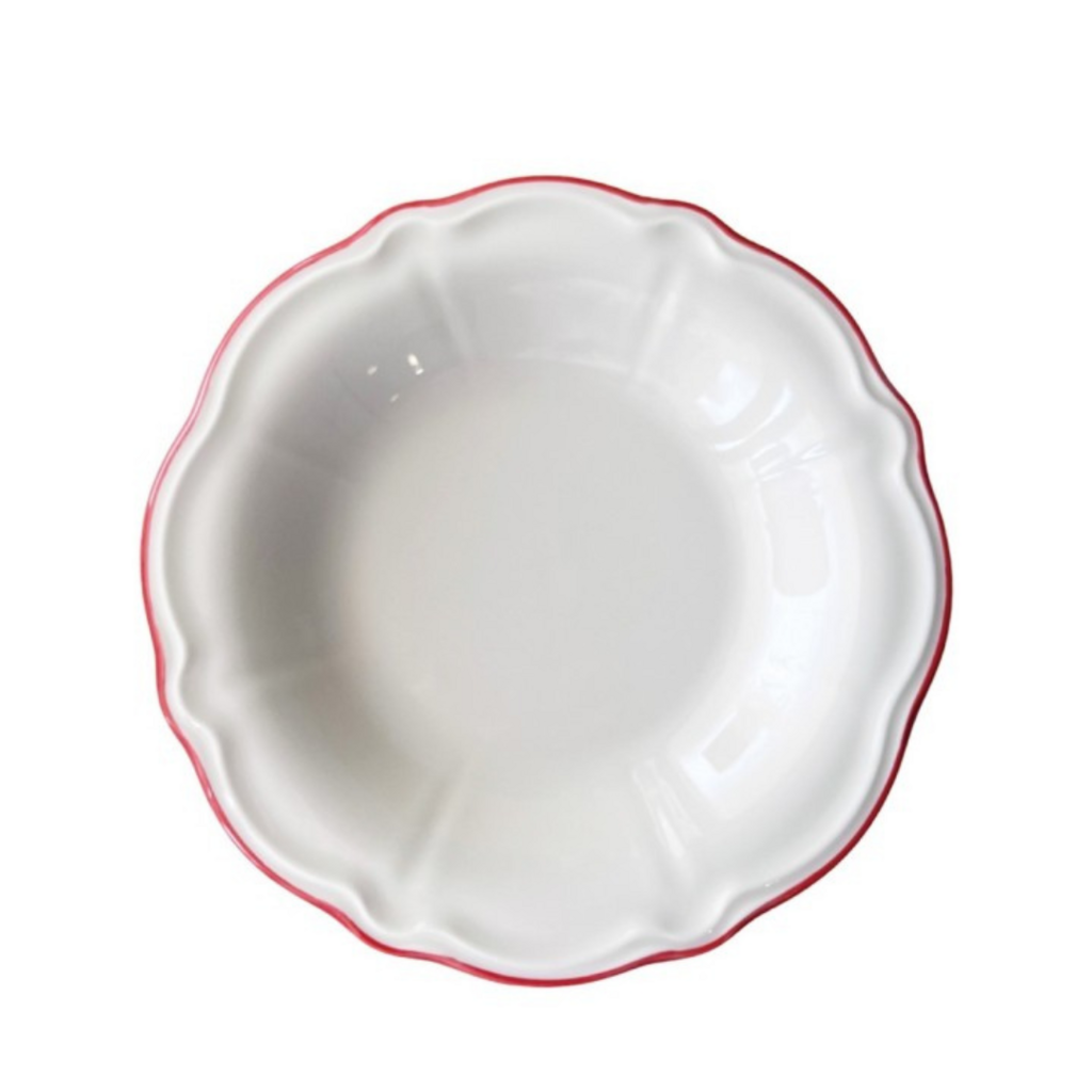Тарелка глубокая для супа/пасты 22 см (330 мл), ID FINE, Line красный