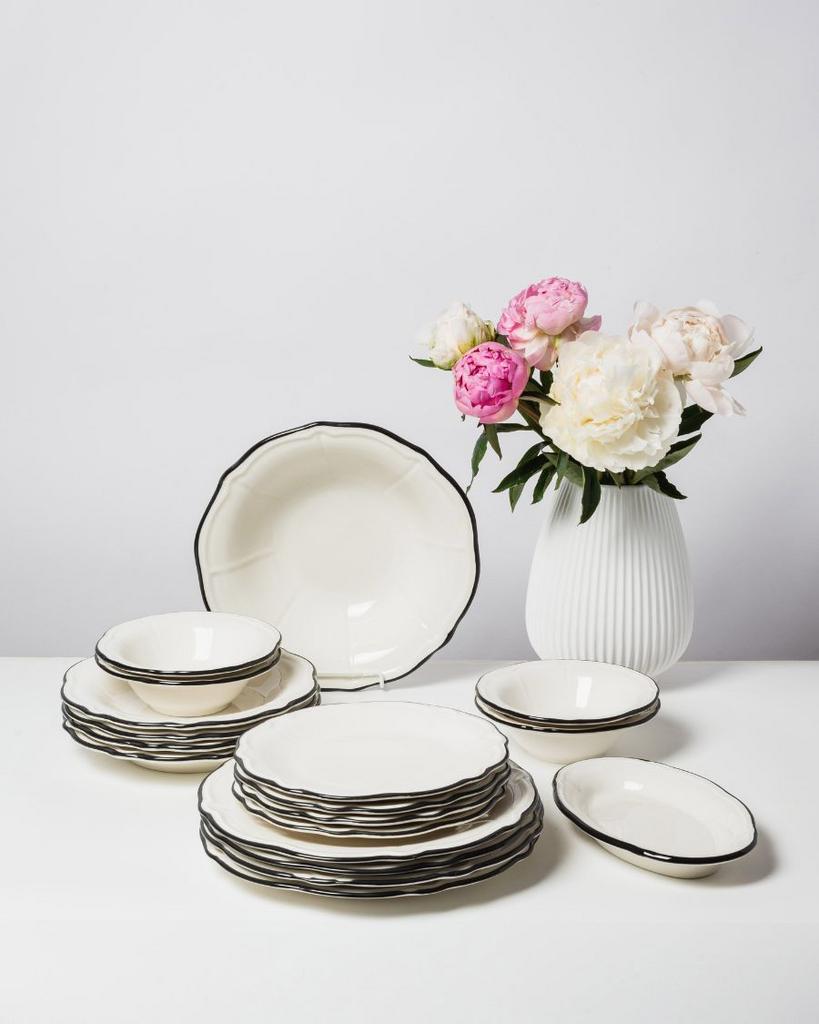 Сервиз ID FINE, серия Line Black на 4 персоны/18 предметов, Турция