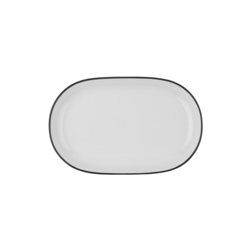 Блюдо овальное 28 см, ID FINE, MODEST черный