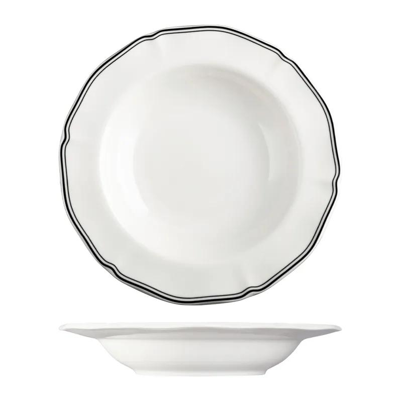Тарелка глубокая для супа и пасты 26 см (410 мл), LUZERNE, Astoria черный