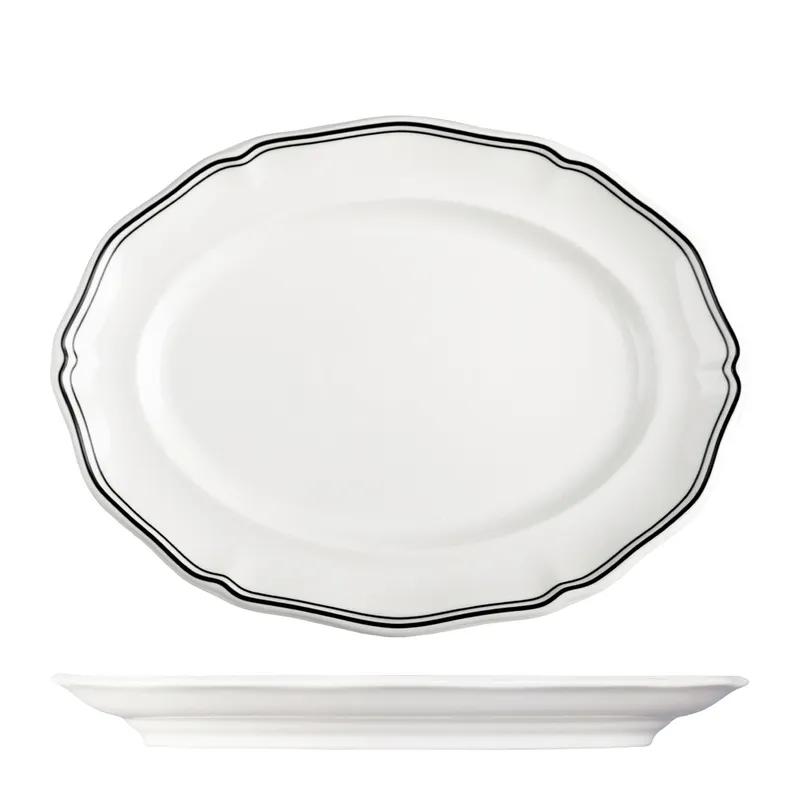 Блюдо овальное 20х15 см, LUZERNE, Astoria черный