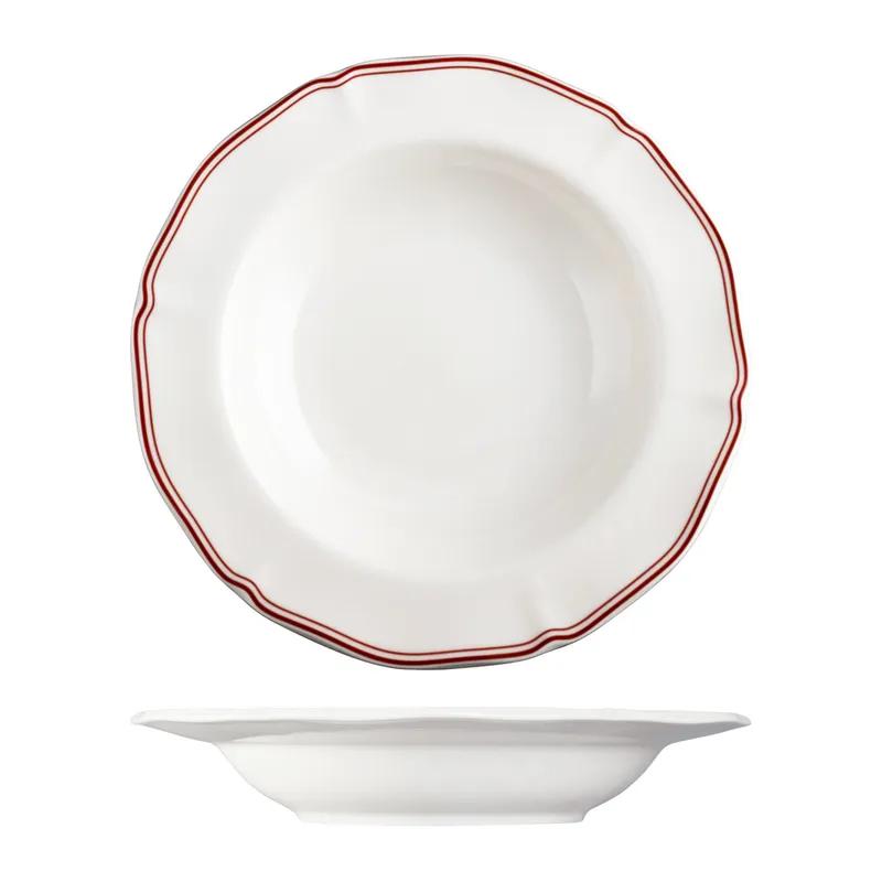 Тарелка глубокая для супа и пасты 26 см (410 мл), LUZERNE, Astoria красный
