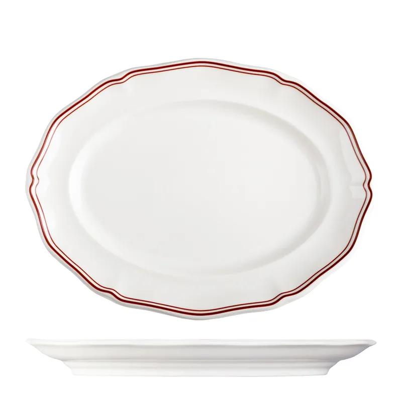 Блюдо овальное 20х15 см, LUZERNE, Astoria красный