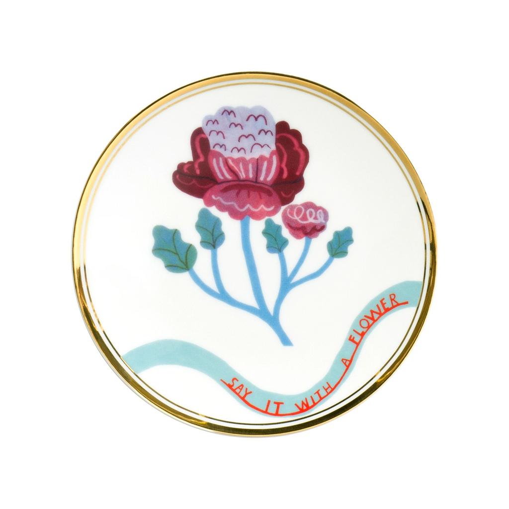 Тарелка плоская 15 см, BITOSSI HOME, Botanica герань