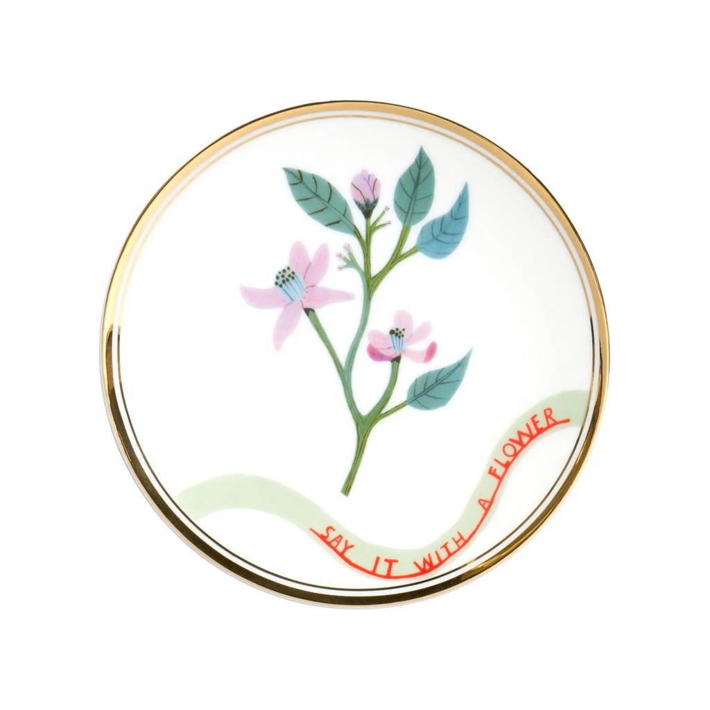 Тарелка плоская 15 см, BITOSSI HOME, Botanica клематис