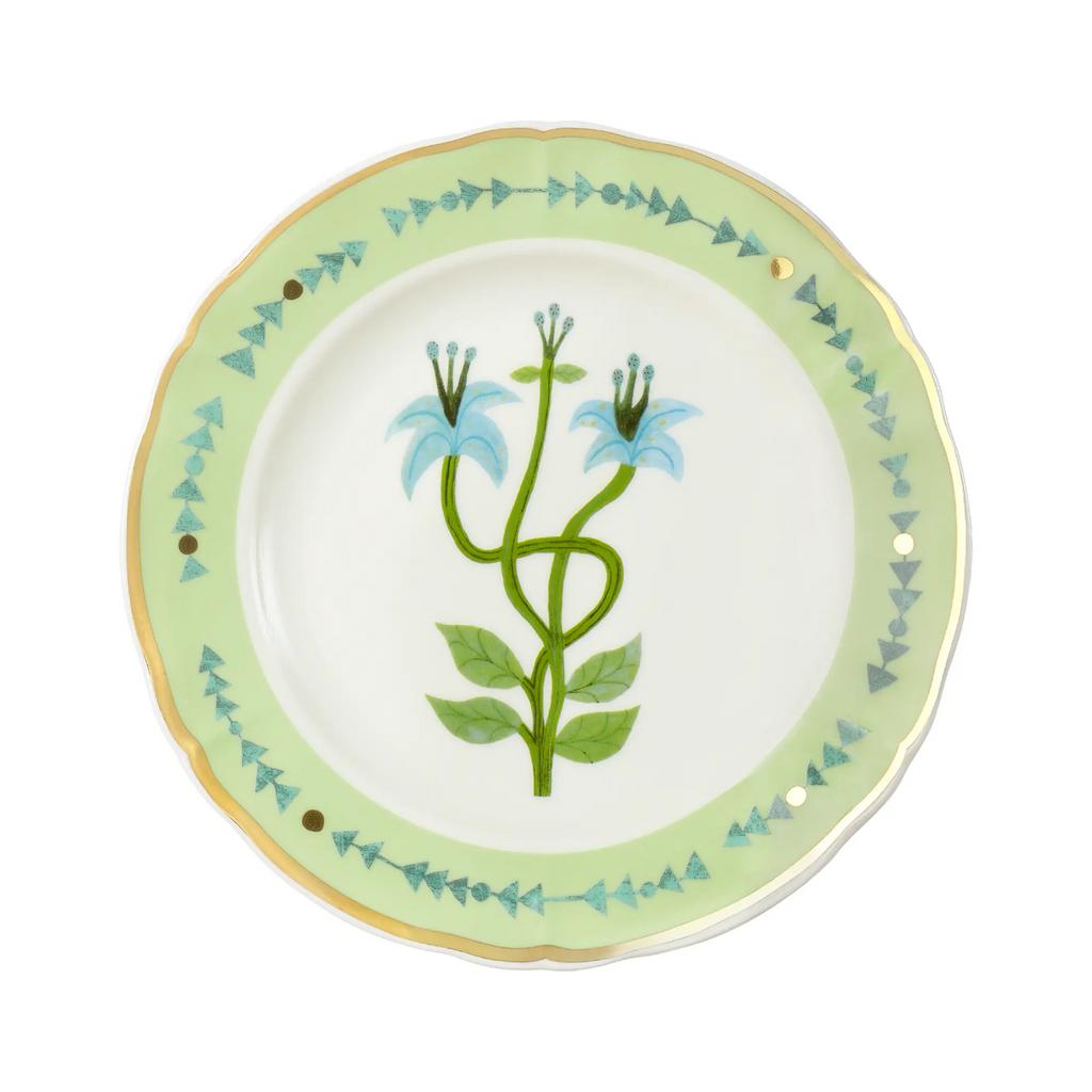 Тарелка плоская 20 см, BITOSSI HOME, Botanica зеленая