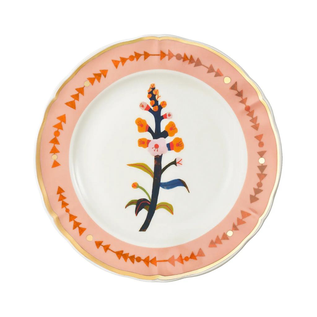 Тарелка плоская 20,5 см, BITOSSI HOME, Botanica розовая