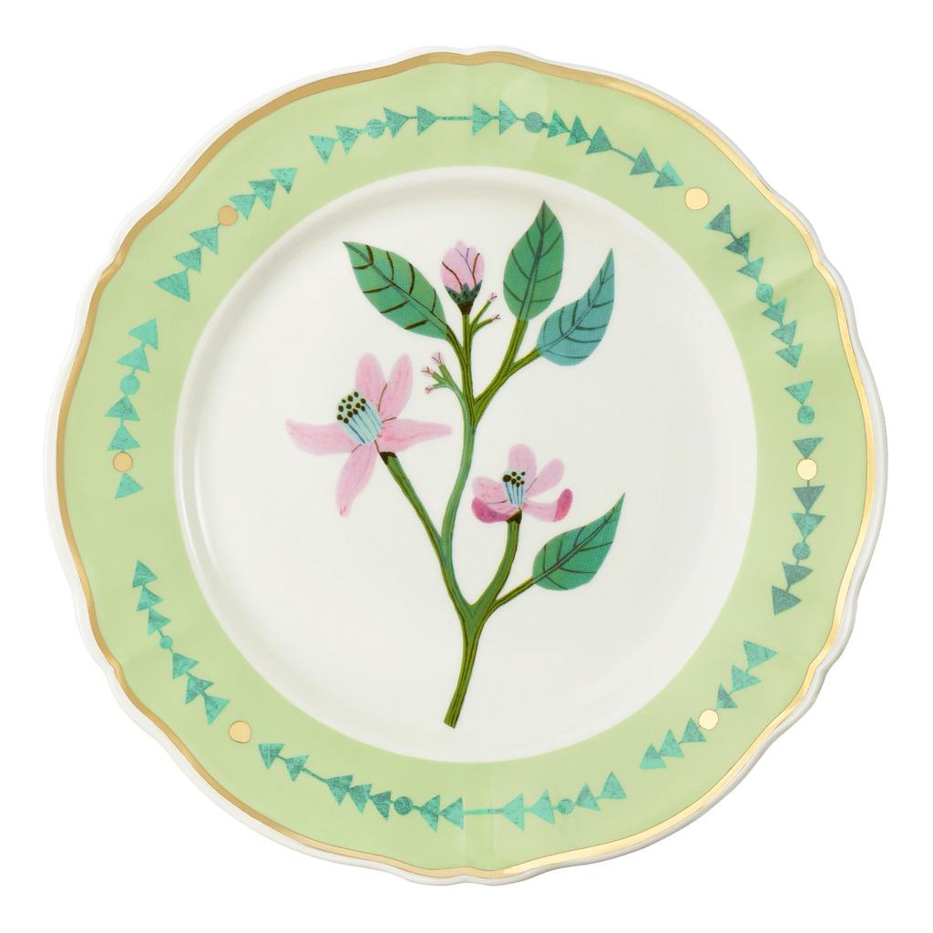 Тарелка плоская 26,5 см, BITOSSI HOME, Botanica зеленая