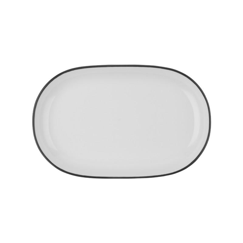 Блюдо овальное 33 см, ID FINE, MODEST черный