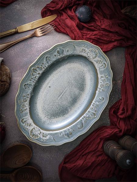 Блюдо овальное 32x24,2 см, Casa Di Fortuna, Vintage