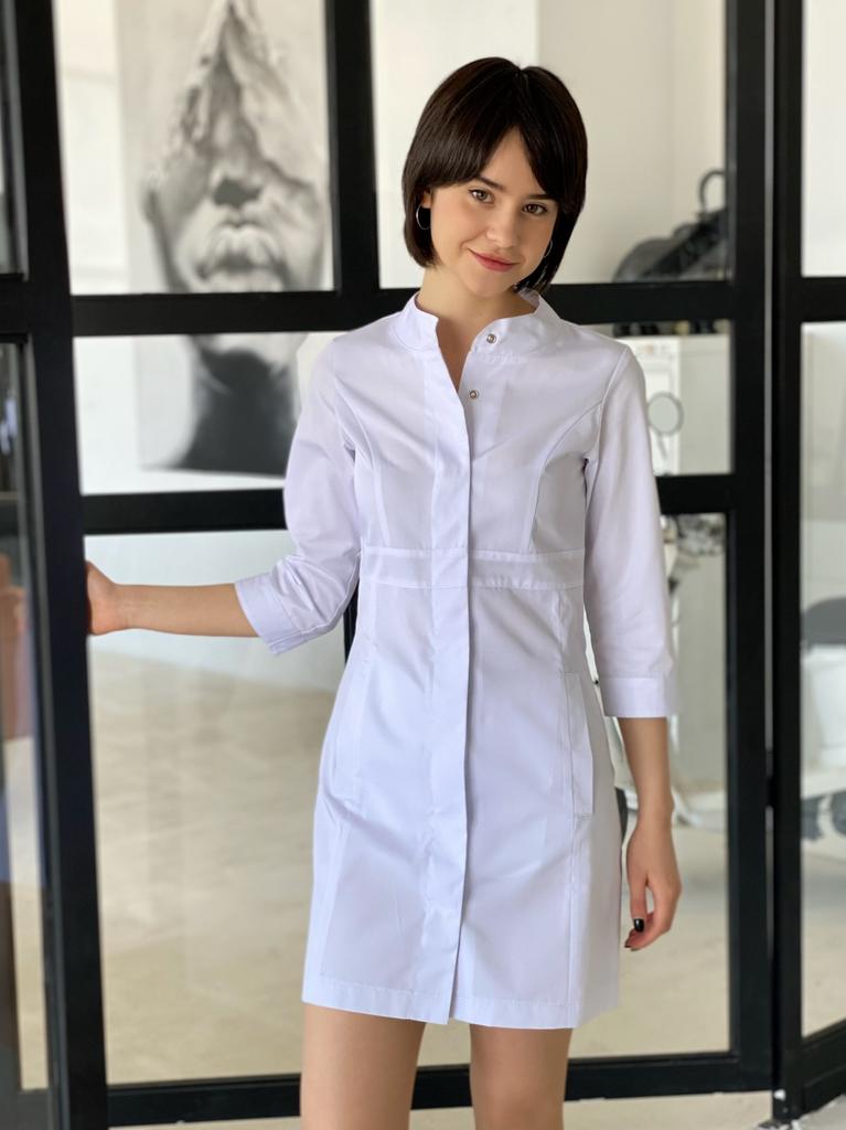 Халат медицинский женский "Тереза", белый