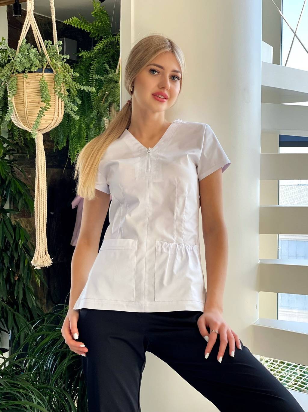 Куртка  "Кая", стрейч, белая