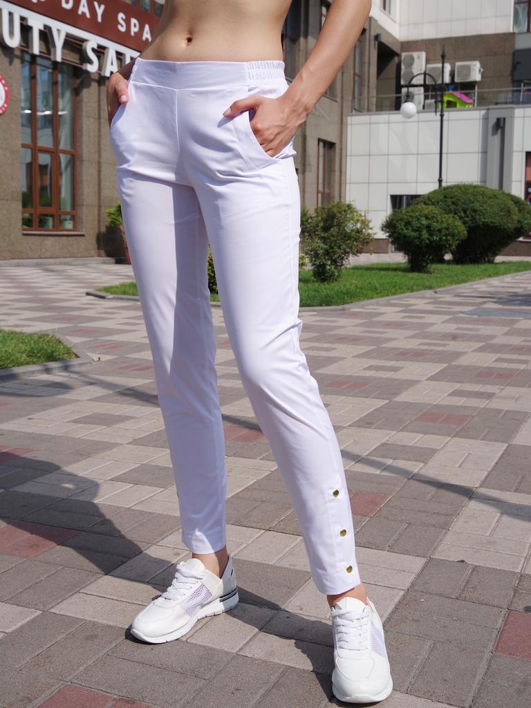 Брюки  Джекки, белые strech
