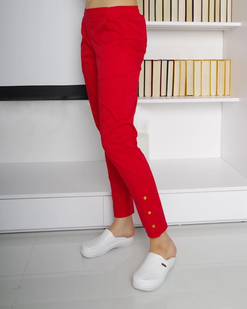 Брюки  Джекки, красные strech
