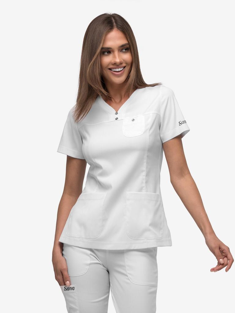 Костюм медицинский женский "Тони", вискоза, белый