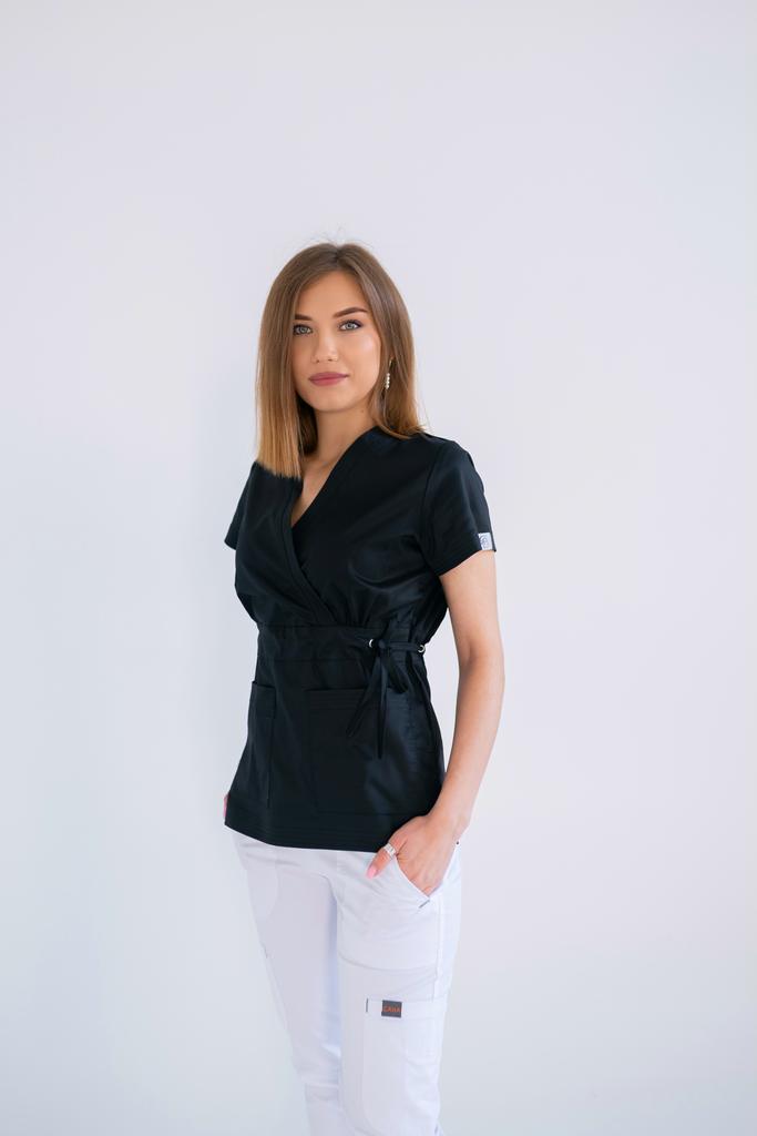 Куртка  "Рико", стрейч, черная