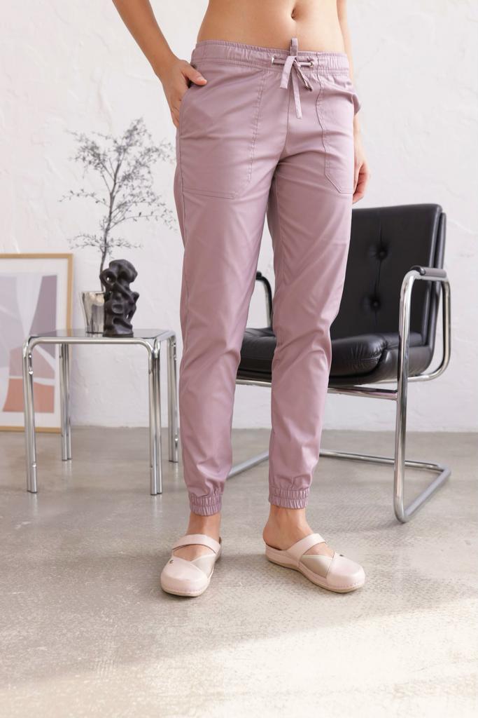 Брюки костюма Тедди, пеп. роза strech, джоггеры