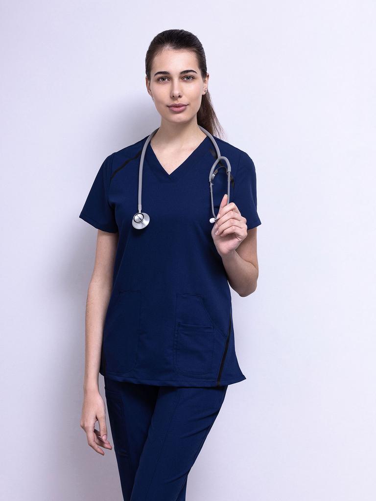 Костюм медицинский женский "Амур", синий