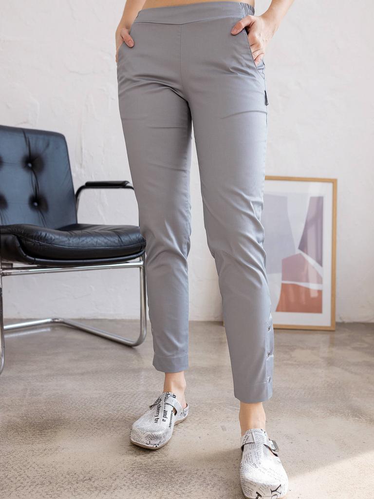 Брюки  Джекки, серые, strech
