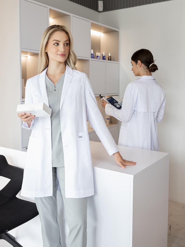 Халат медицинский женский "Селена", белый