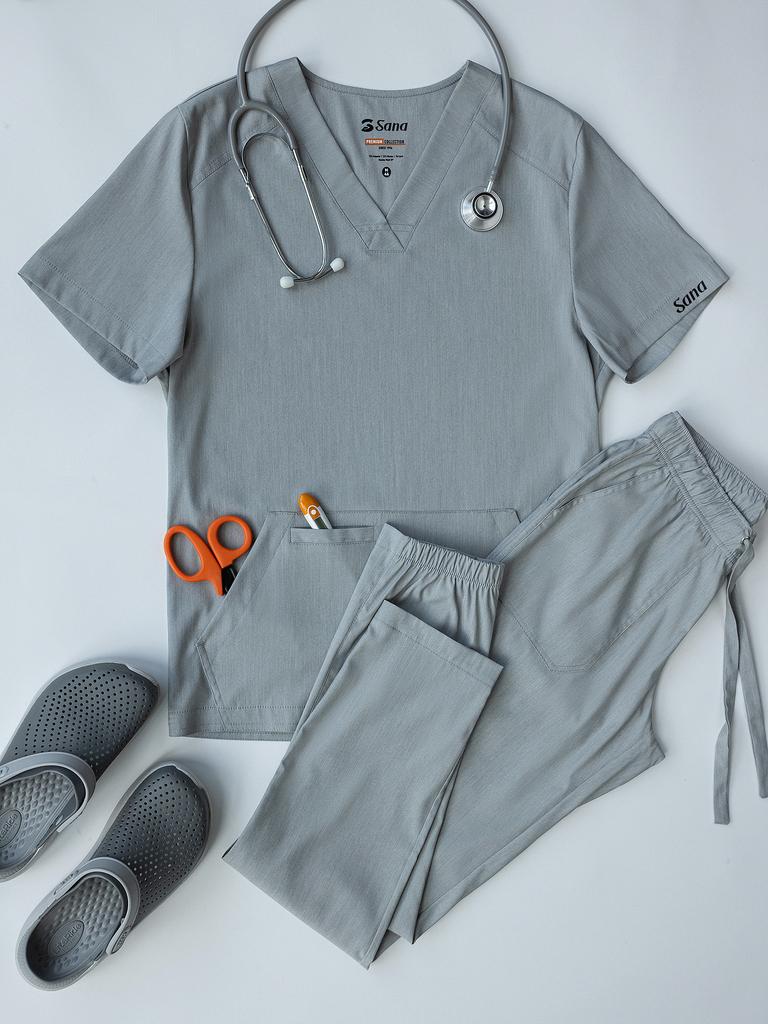 Костюм медицинский мужской "Тимур", вискоза, Турция, туман