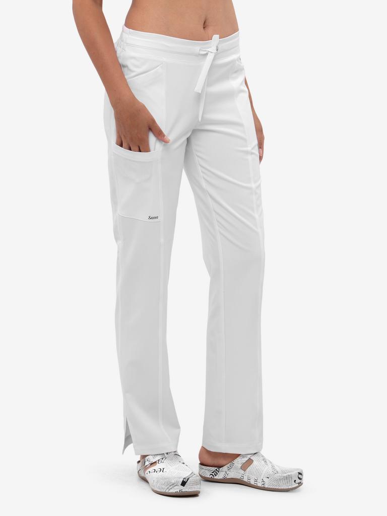 Брюки  Амур, вискоза, белые