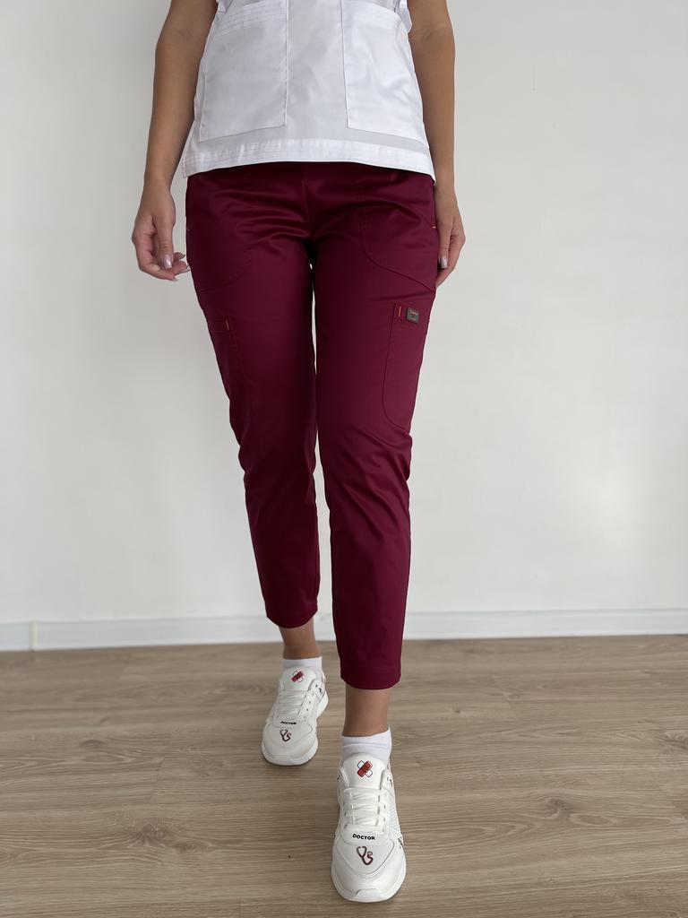 Капри " Акварель", бордо стрейч