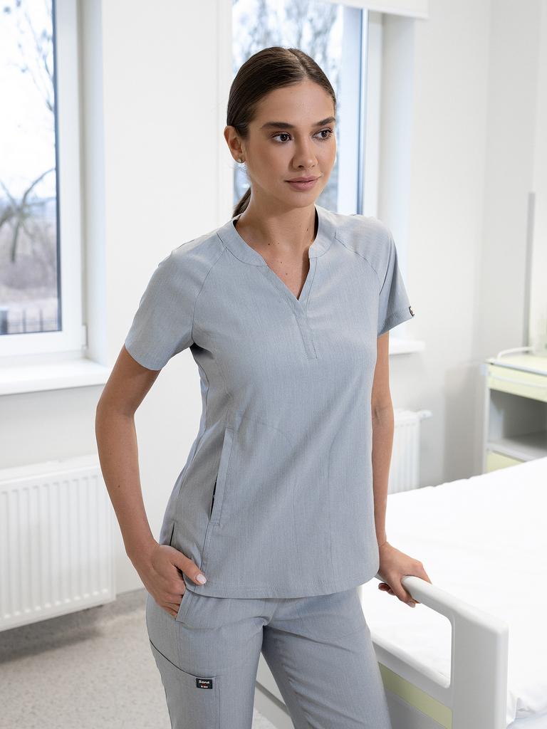 Костюм медицинский женский "Ника", вискоза, туман