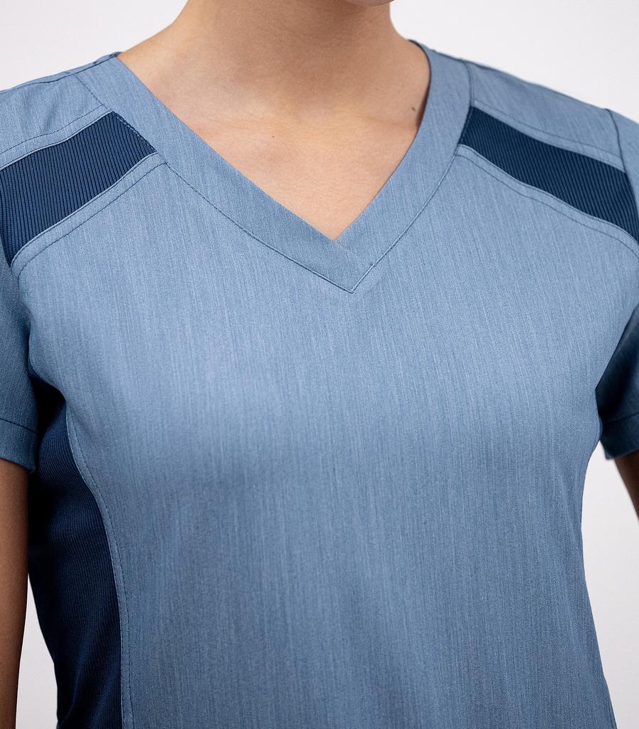 Костюм медицинский женский "Шелли", вискоза, св. джинс