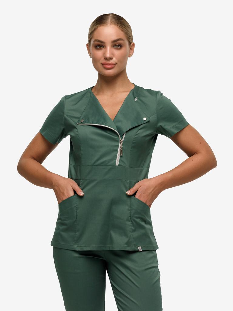 Костюм медицинский женский "Джекки", stretch виридиан