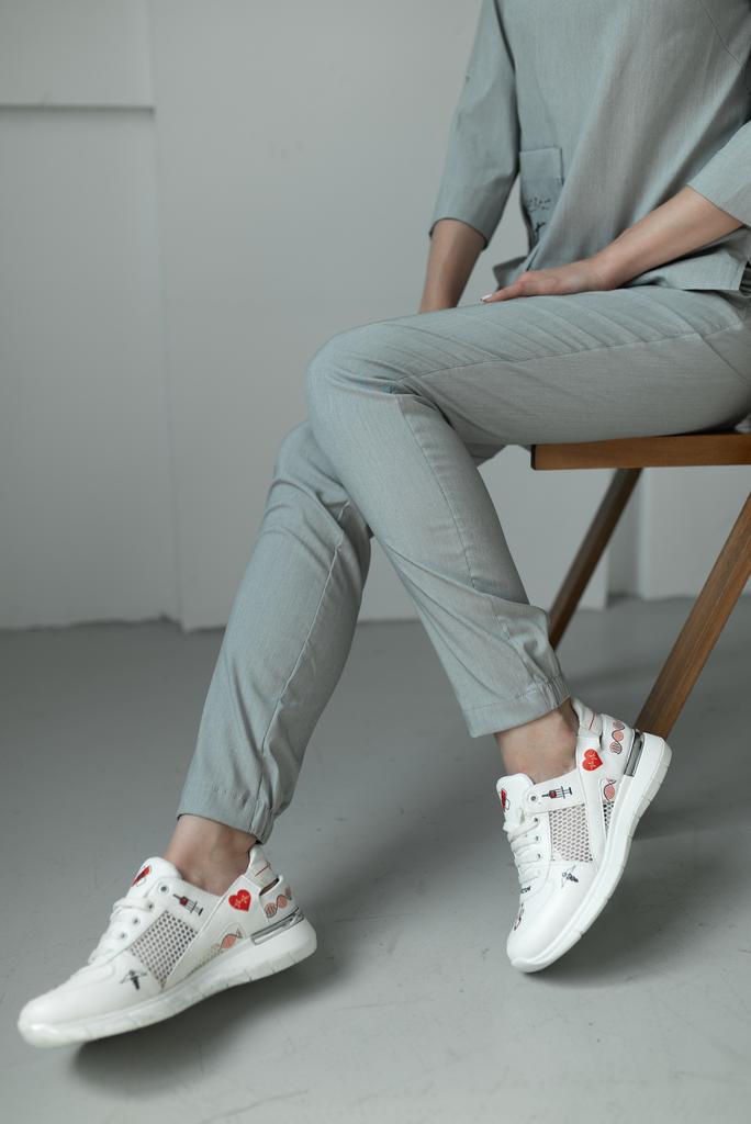 Брюки  Тима, унисекс, вискоза, туман