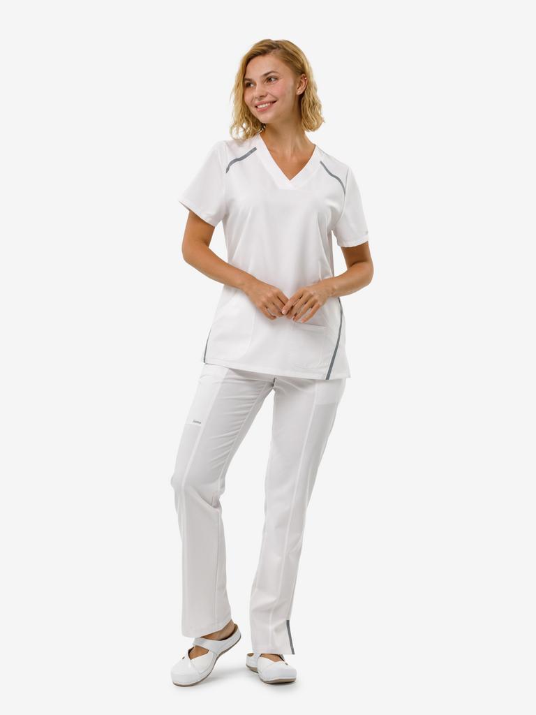 Костюм медицинский женский "Амур", вискоза, белый