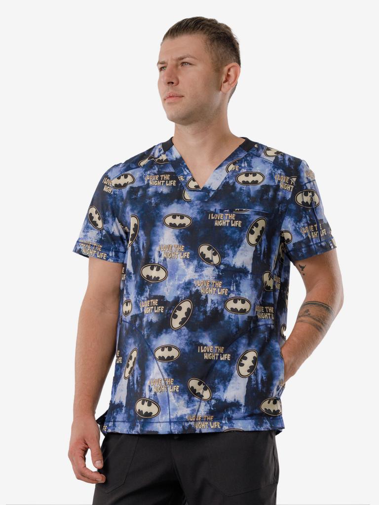 Куртка мужская  "Дэнни", стрейч, принт Бетмен