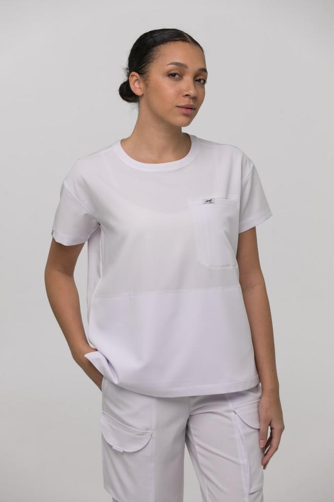 Куртка  "Харли", вискоза, белая