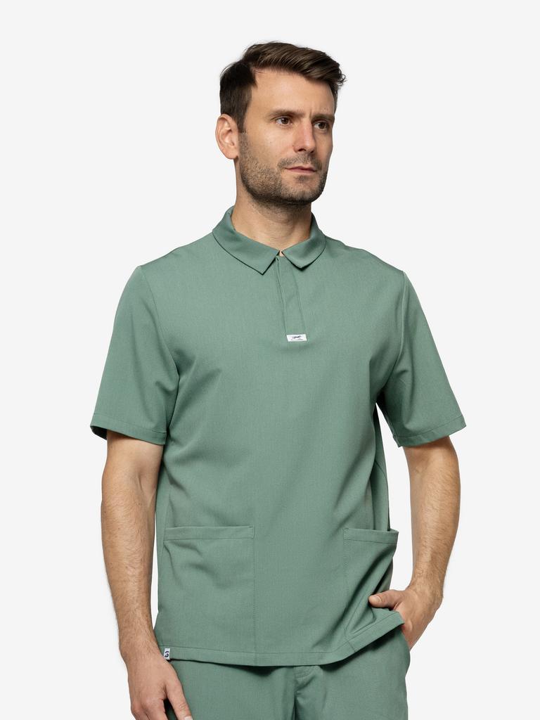 Костюм медицинский мужской "Матео", вискоза, виридиан