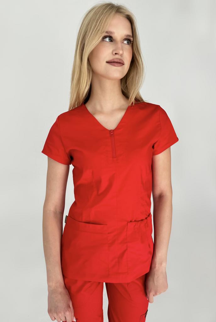 Куртка  "Кая", стрейч, красная