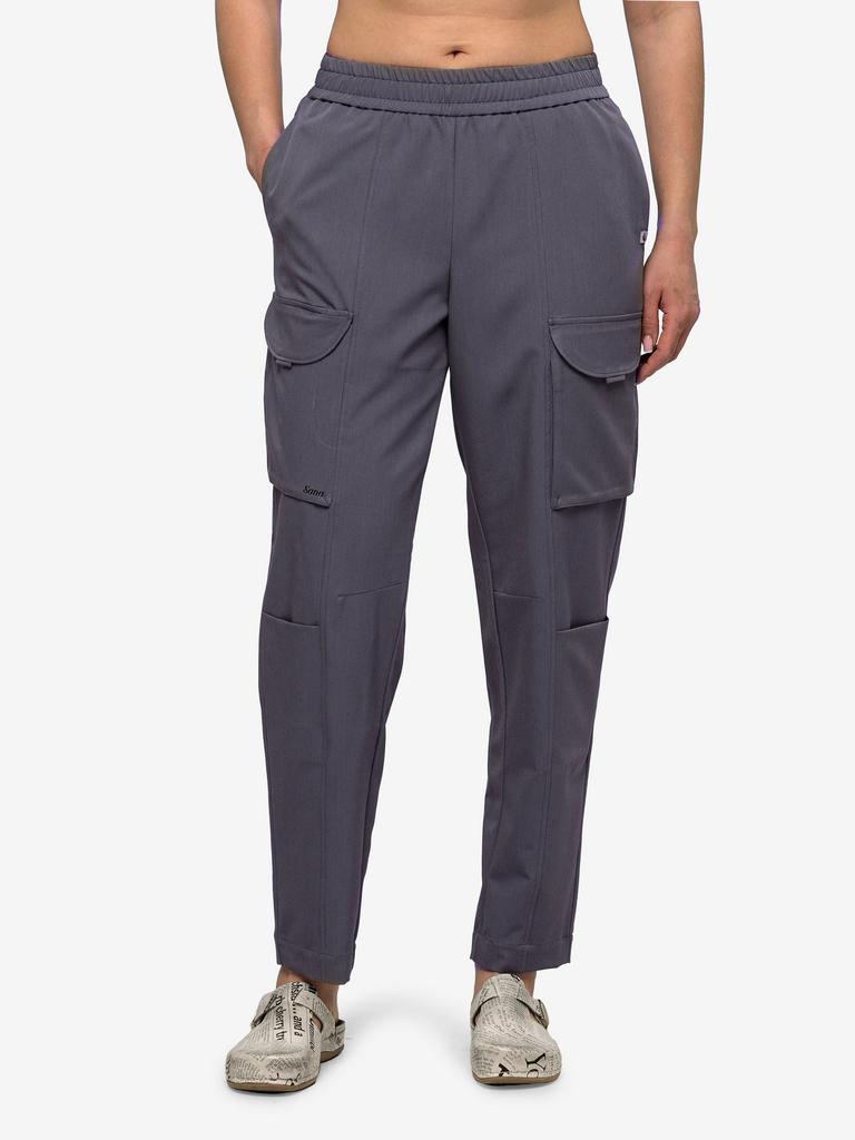 Брюки  Алекса, вискоза, титан