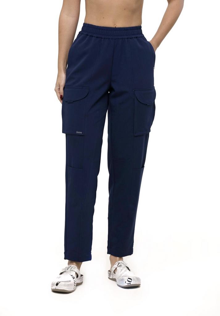 Брюки  Алекса, вискоза, синий