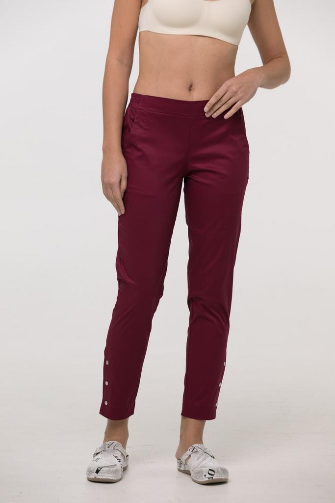 Брюки  Джекки, бордо, strech