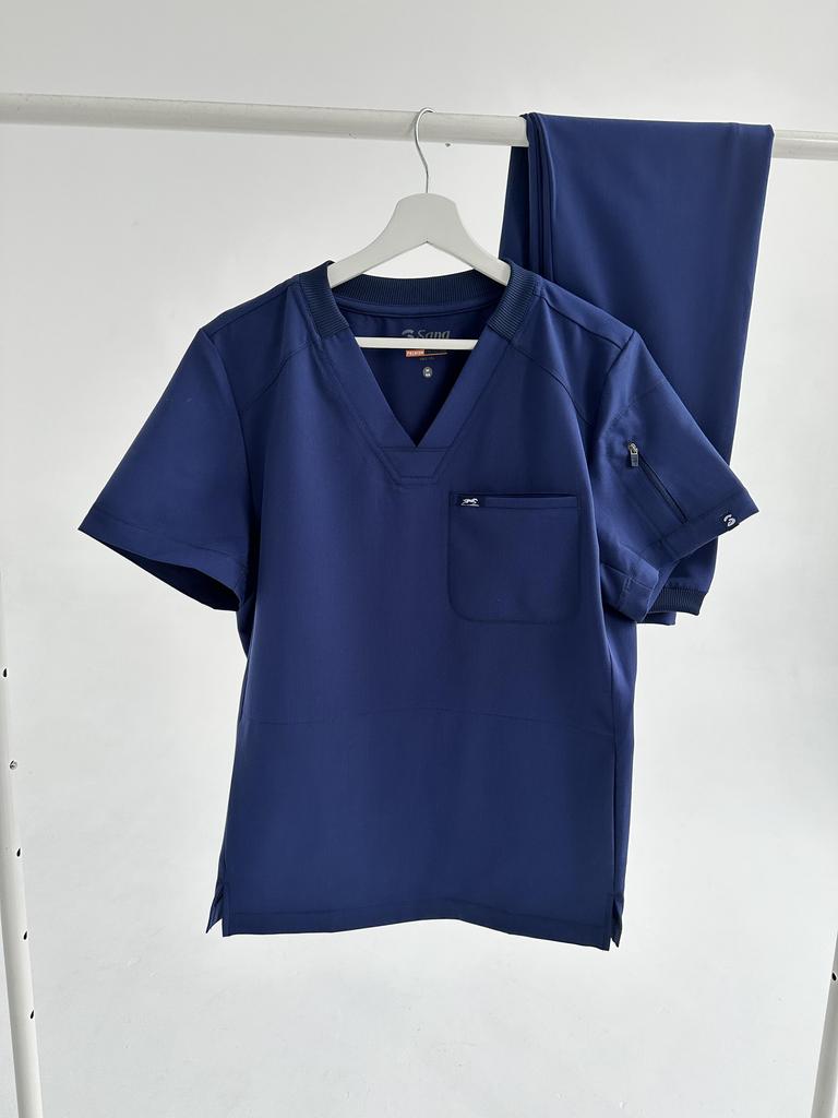 Костюм медицинский мужской "Урус", вискоза, синий