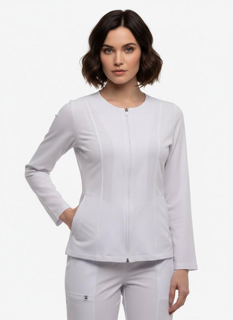 Костюм медицинский женский "Дафи", вискоза,белый